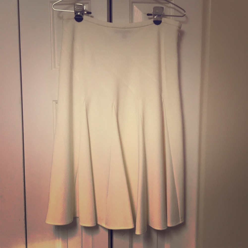 Cream colored A line skirt